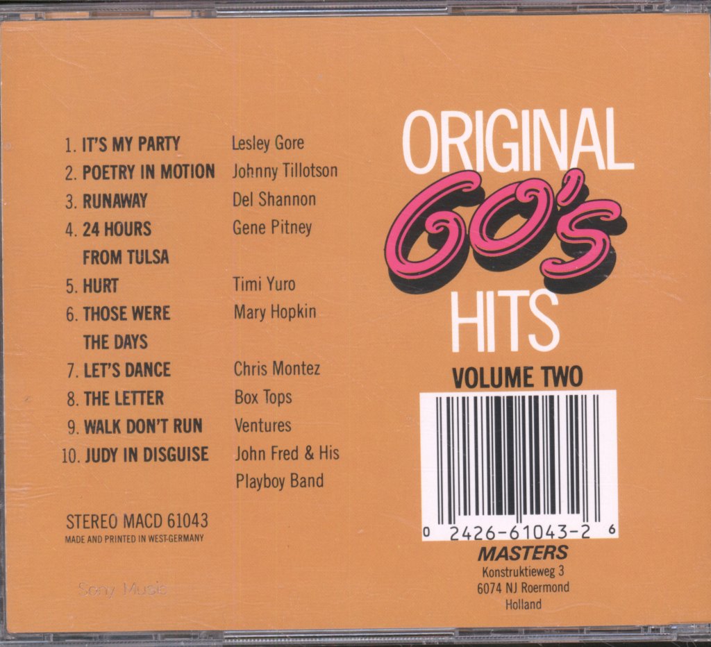 Various Artists - Classic 60's Hits Vol. 2 - Cd