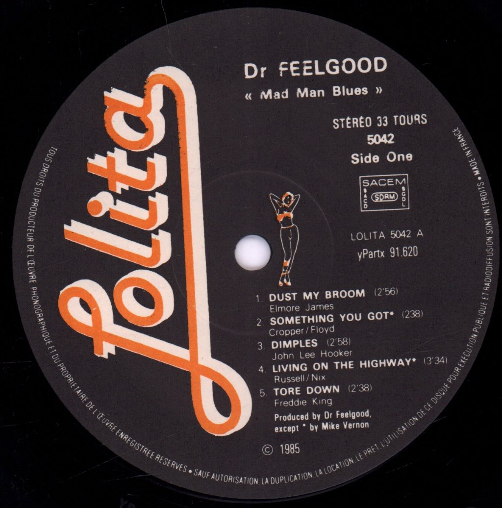Dr. Feelgood - Mad Man Blues - Lp
