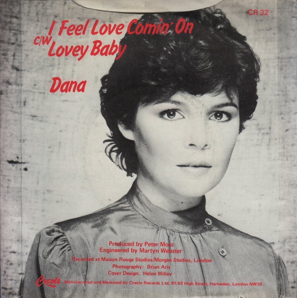 Dana - I Feel Love Comin' On - 7 Inch