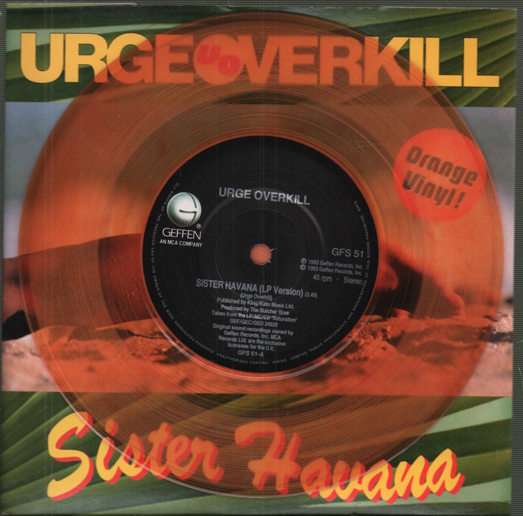 Urge Overkill - Sister Havana - 7 Inch