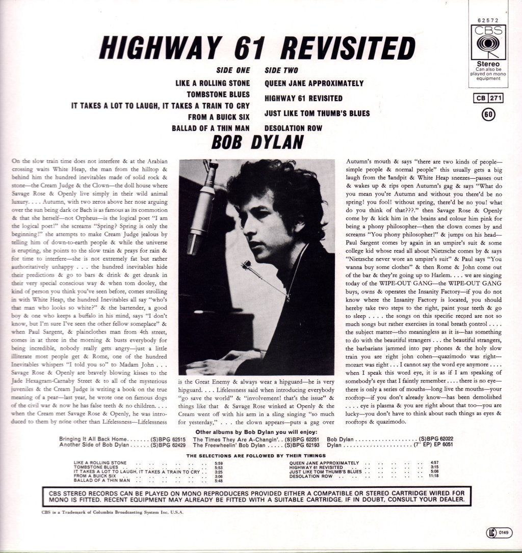 Bob Dylan - Highway 61 Revisited - Lp