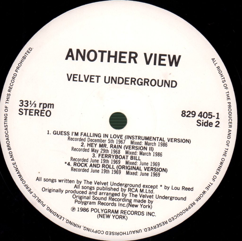 Velvet Underground - Another View - Lp