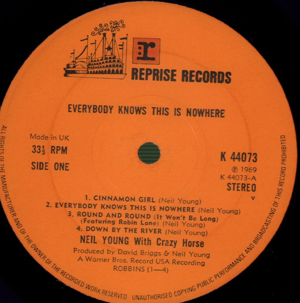Neil Young & Crazy Horse - Everybody Knows This Is Nowhere - Lp