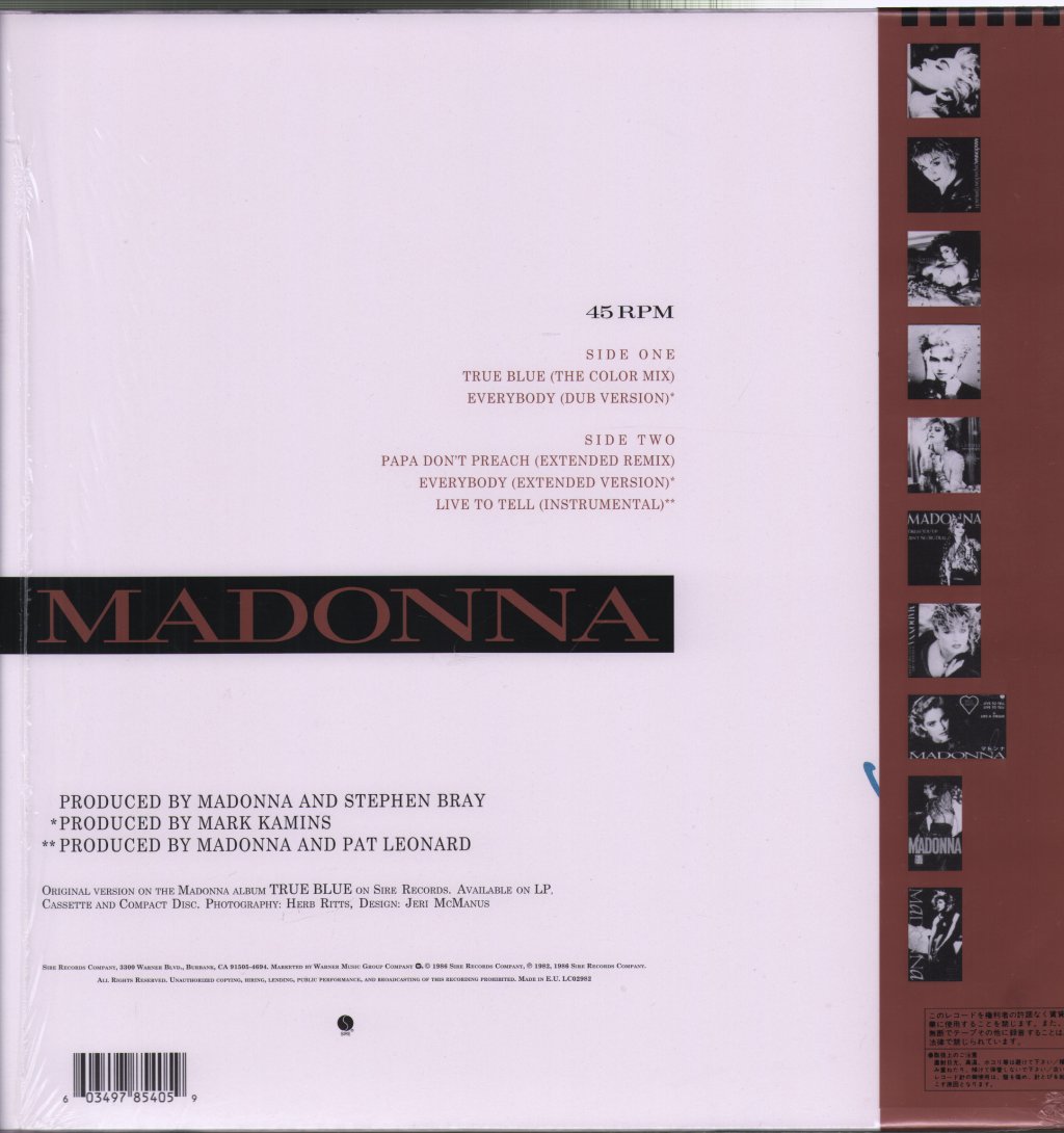 Madonna - True Blue - 12 Inch