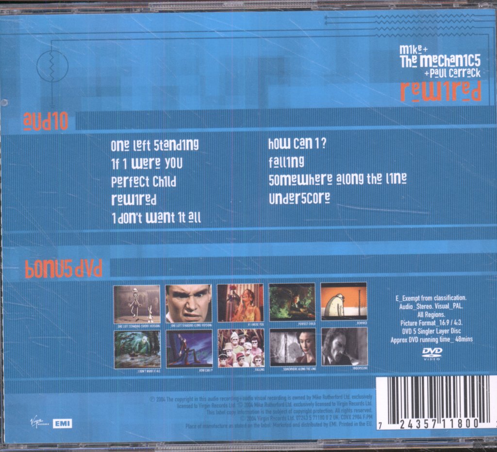 Mike And The Mechanics And Paul Carrack - Rewired - Cd/Dvd