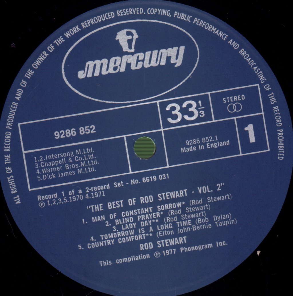 Rod Stewart - Best Of Vol 2 - Double Lp