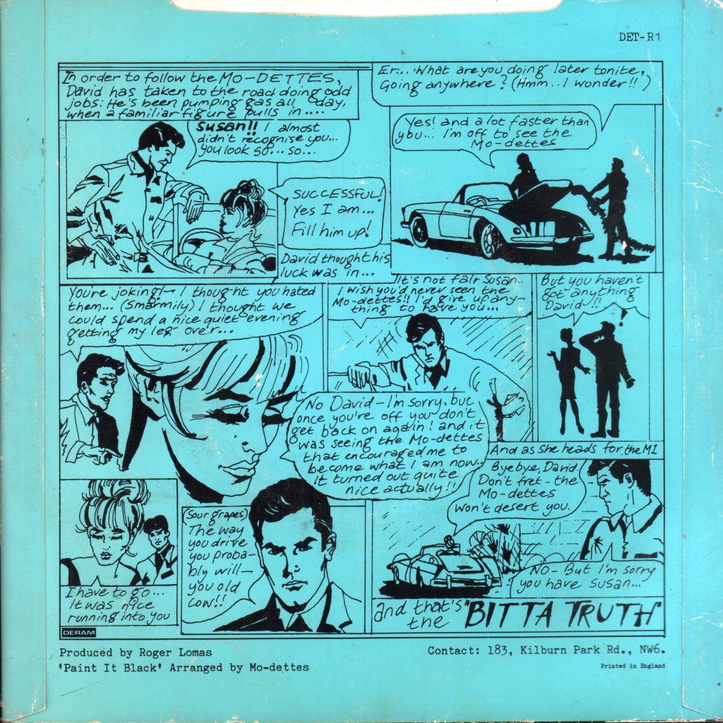 Mo-Dettes - Paint It Black - 7 Inch