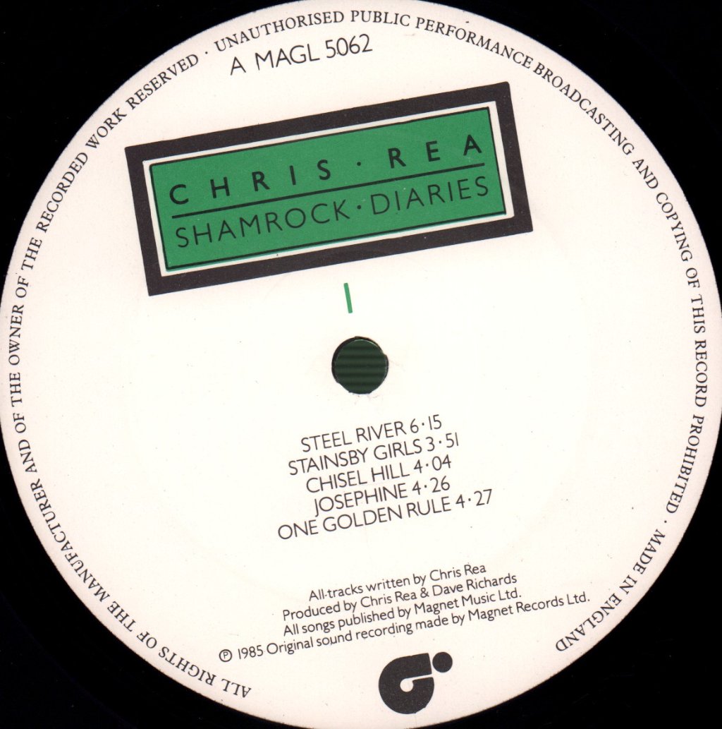 Chris Rea - Shamrock Diaries - Lp
