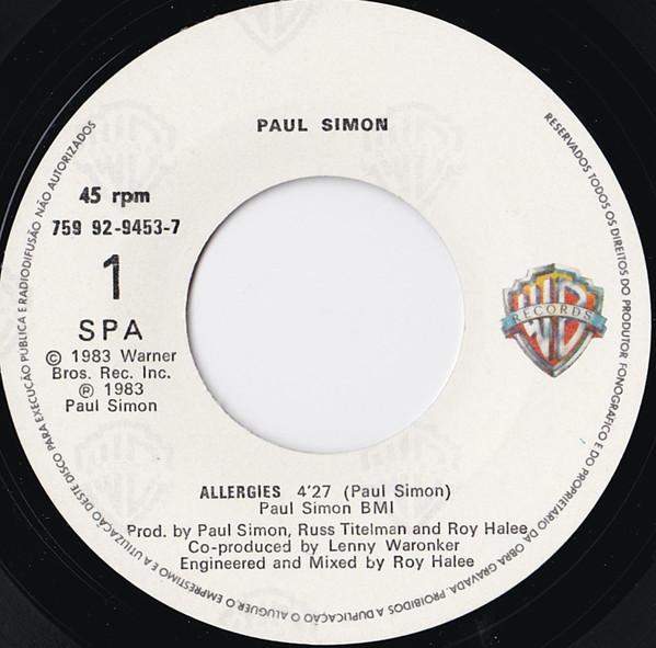 Paul Simon - Allergies - 7 Inch
