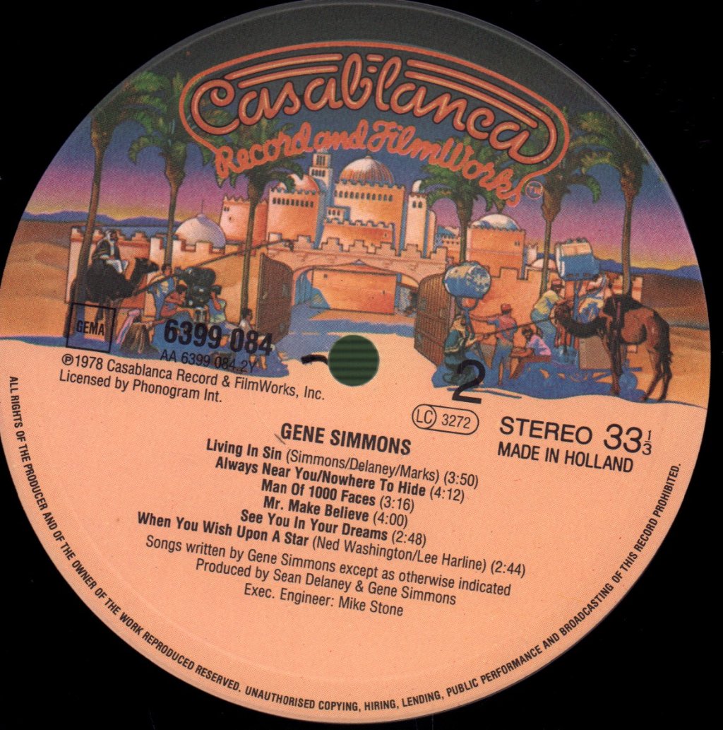 Gene Simmons (Kiss) - Solo Album - Lp