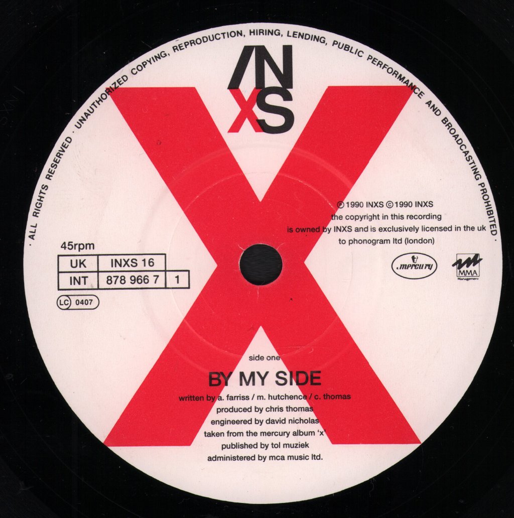 INXS - By My Side - 7 Inch