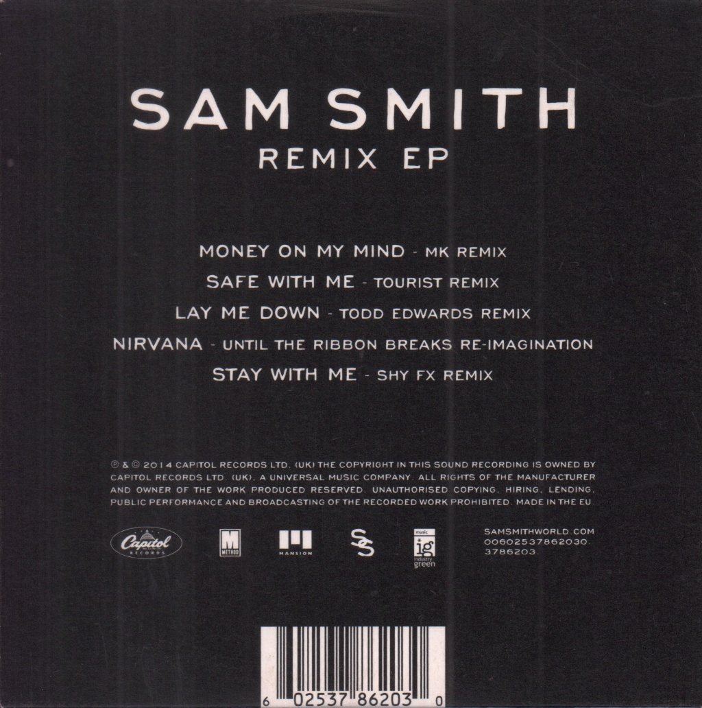 Sam Smith - Remix Ep - Cd