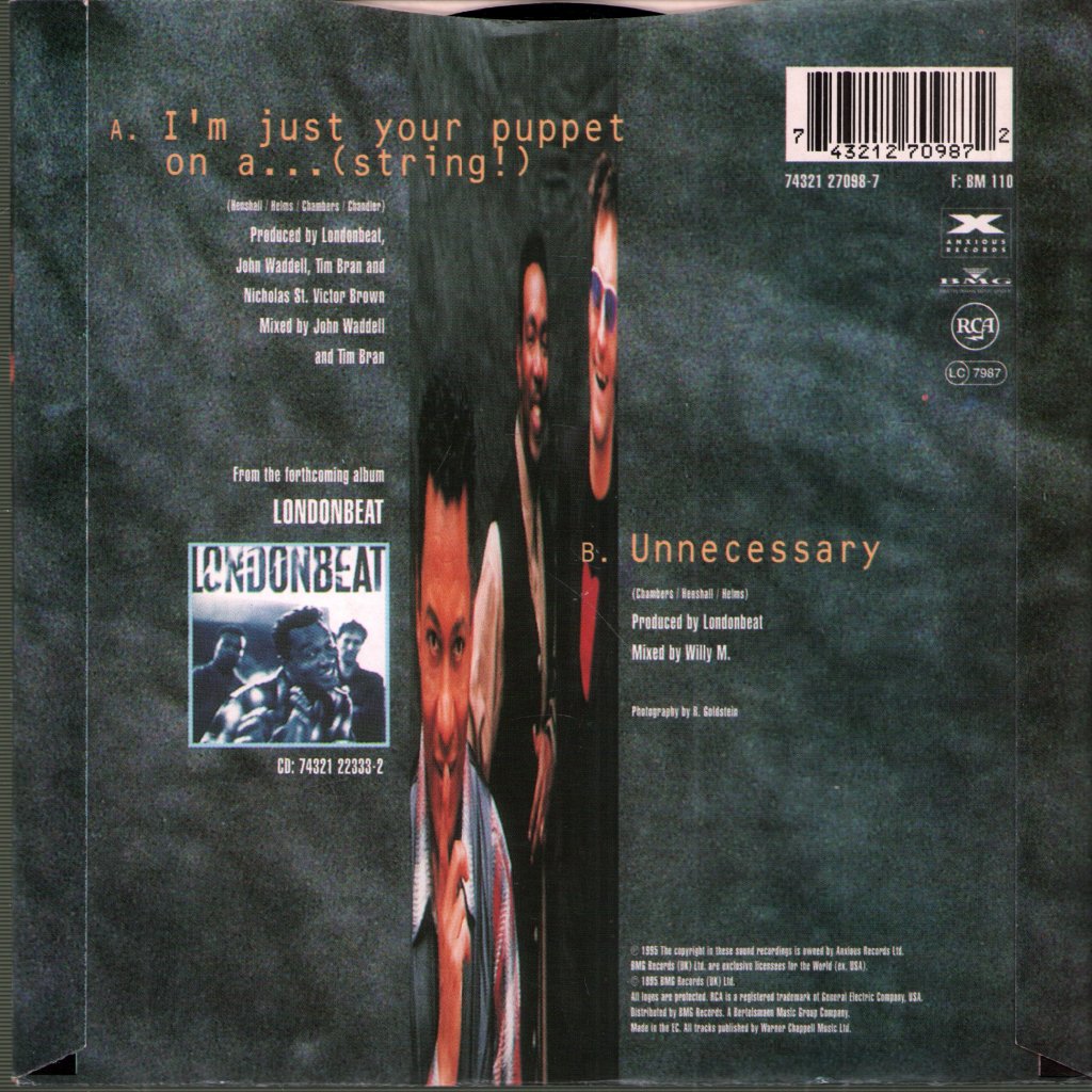 Londonbeat - I'm Just Your Puppet On A String - 7 Inch