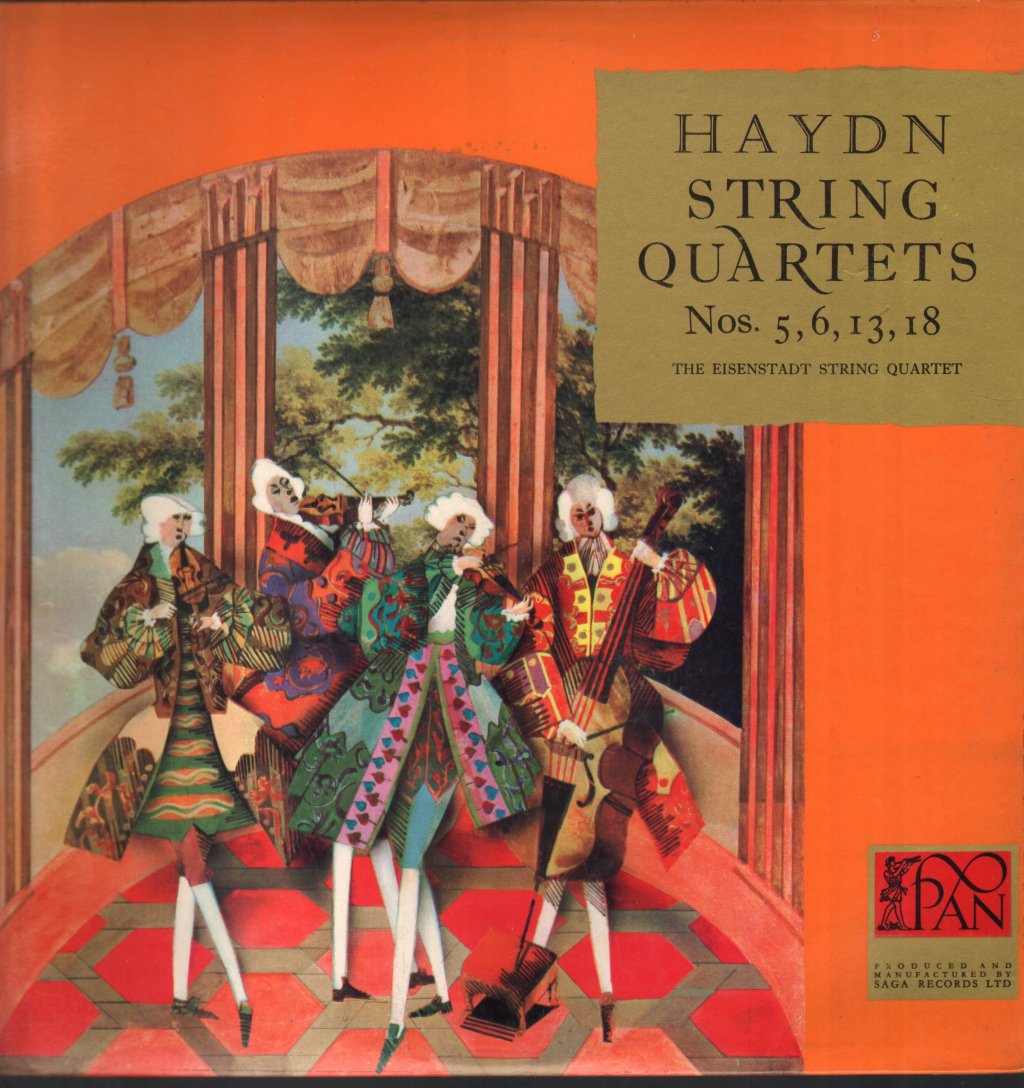 Eisenstadt String Quartet - Haydn - String Quartets Nos. 5, 6, 13, 18 - Lp