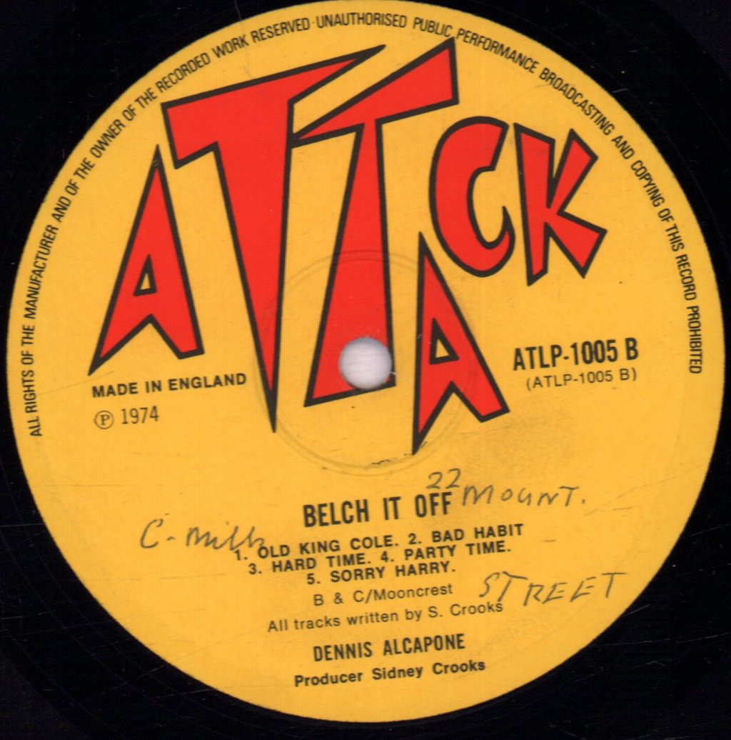 Dennis Alcapone - Belch It Off - Lp
