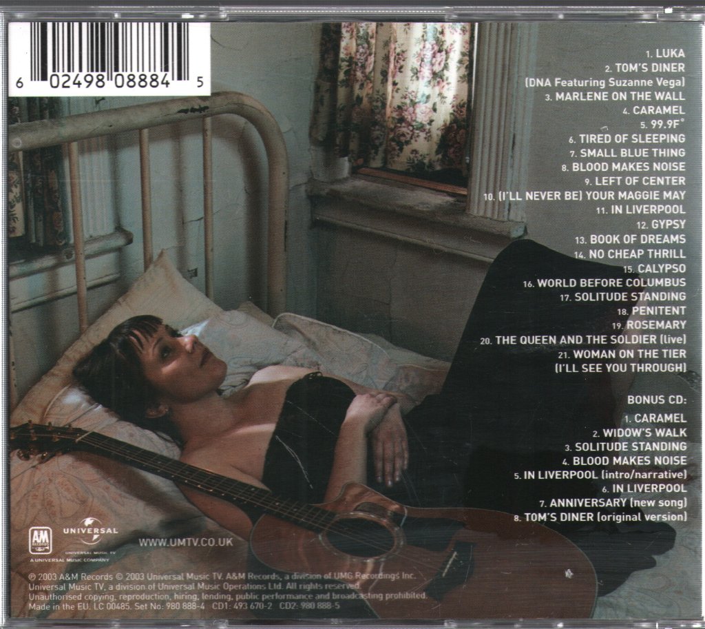 Suzanne Vega - Retrospective: The Best Of Suzanne Vega - Double Cd