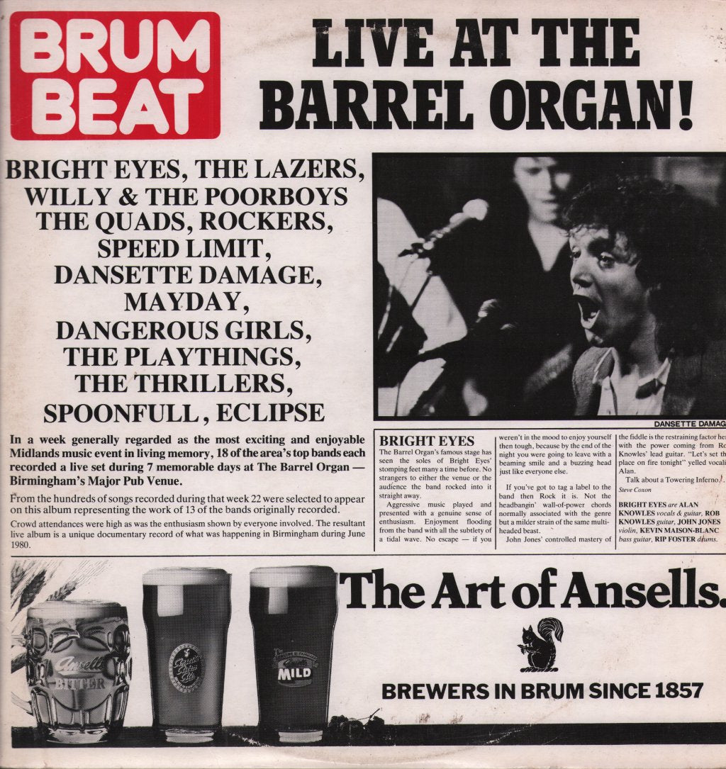 Various Artists - Brum Beat Live At The Barrel Organ! - Double Lp