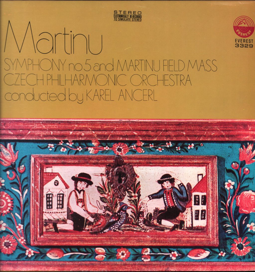 Karel Ancerl / Czech Philharmonic Orchestra - Martinu - Symphony No. 5 and Martinu Field Mass - Lp