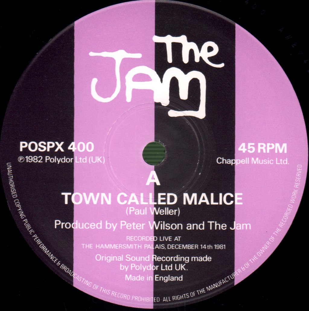 Jam - Town Called Malice - 12 Inch