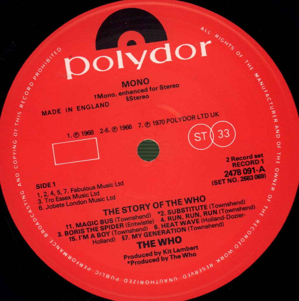 Who - Story Of - Double Lp