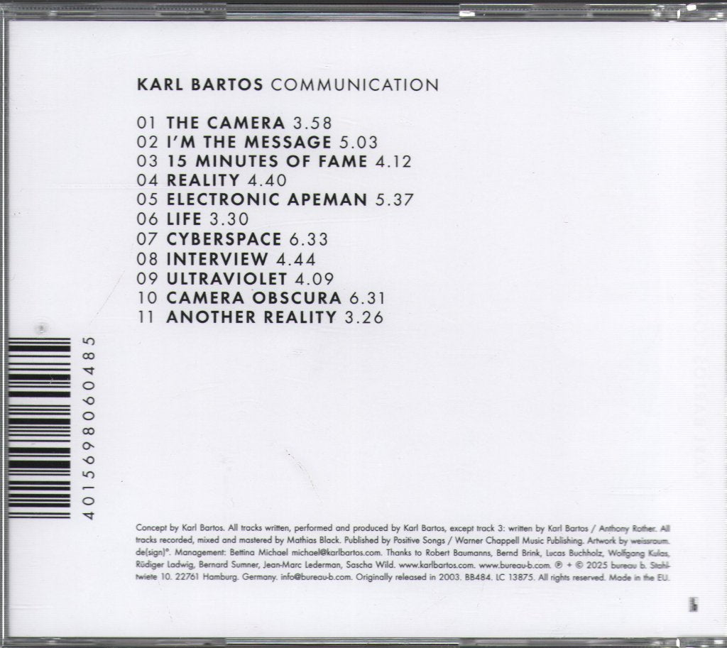 Karl Bartos - Communication - Cd