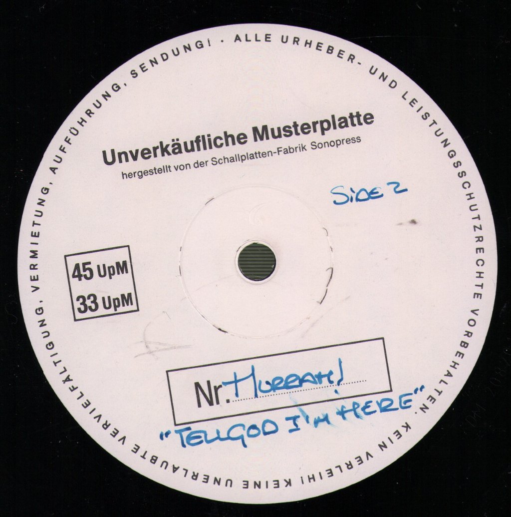 Hurrah - Tell God I'm Here - Lp