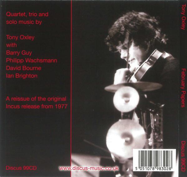 Tony Oxley - February Papers - Cd