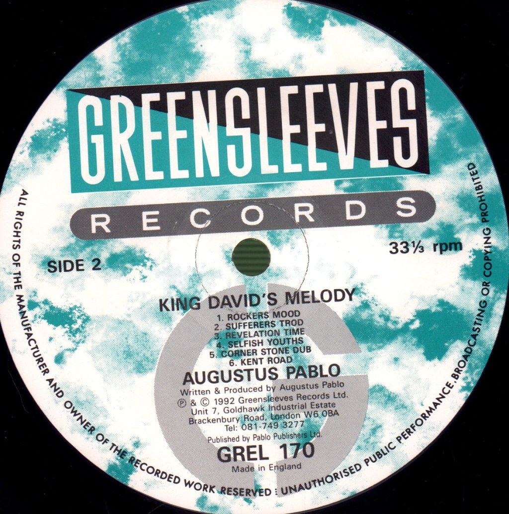 Augustus Pablo - King David's Melody - Lp