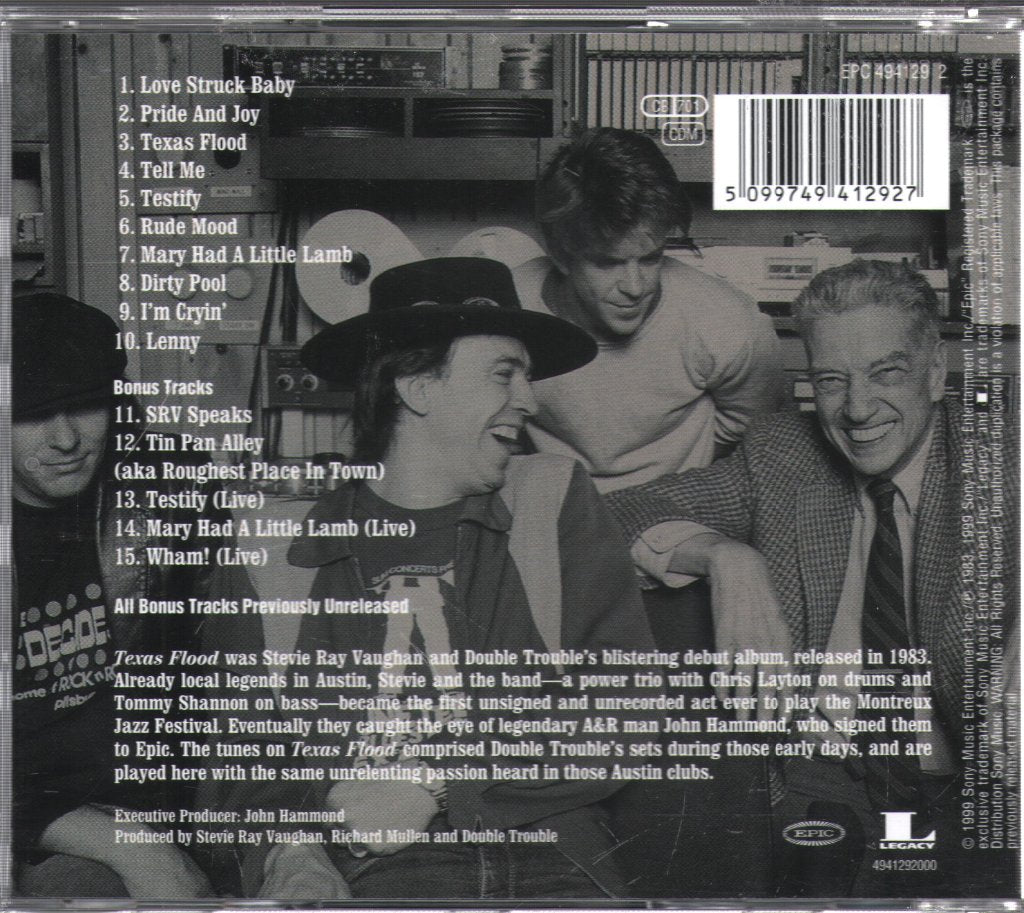 Stevie Ray Vaughan & Double Trouble - Texas Flood - Cd