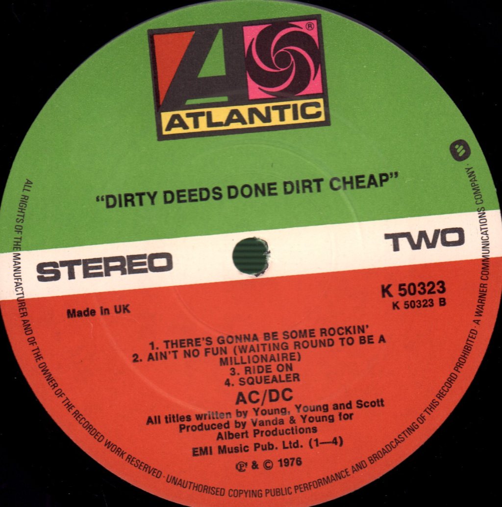 AC/DC - Dirty Deeds Done Dirt Cheap - Lp
