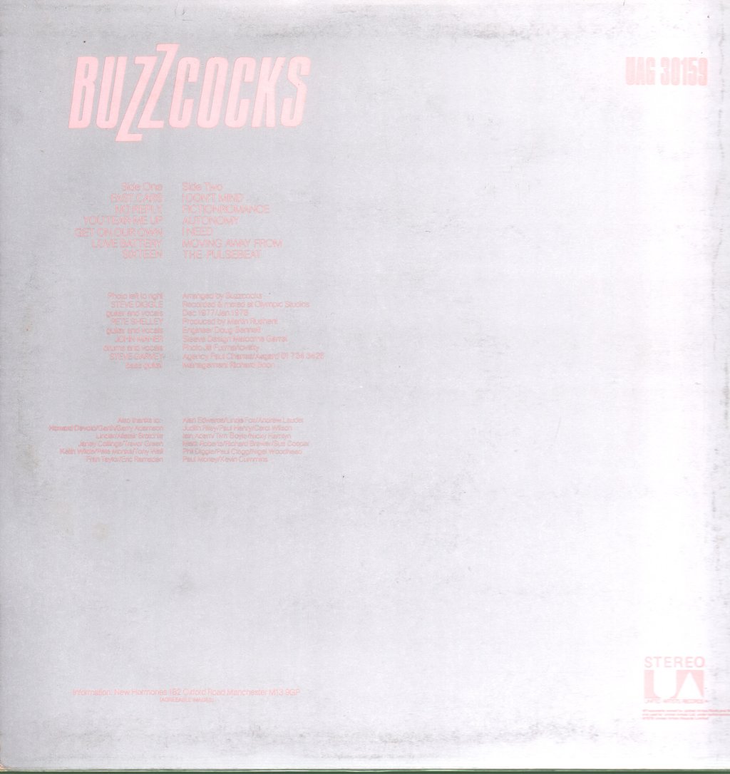 Buzzcocks - Another Music In A Different Kitchen - Lp