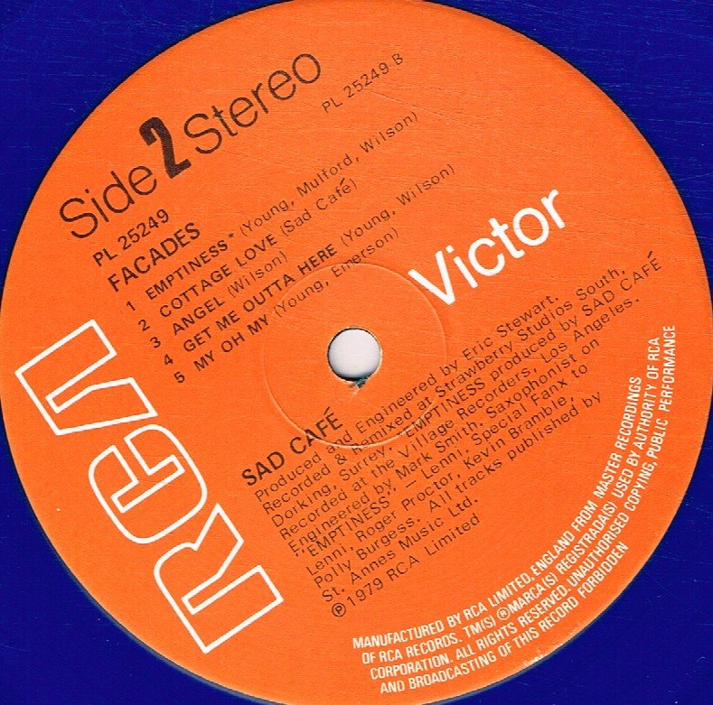 Sad Cafe - Facades - Lp