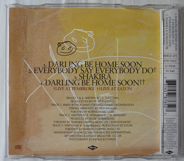 Let Loose - Darling Be Home Soon - Cd