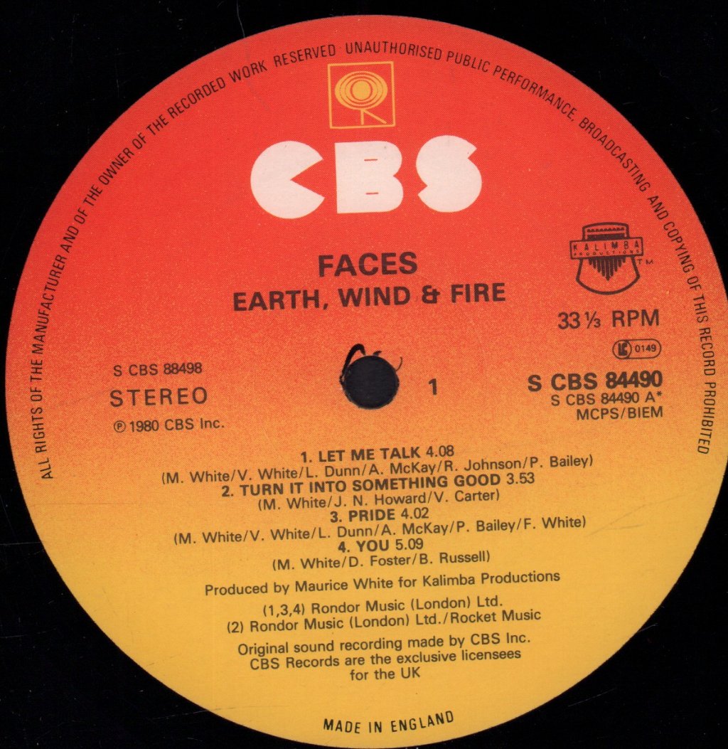 Earth Wind And Fire - Faces - Double Lp