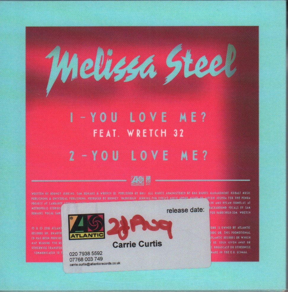 Melissa Steel - You Love Me? - Cdr