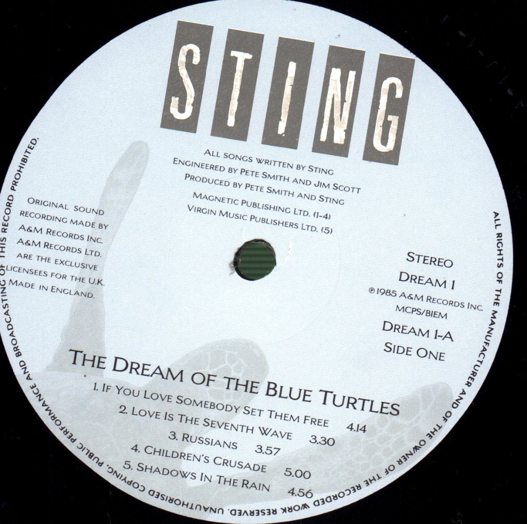 Sting - Dream Of The Blue Turtles - Lp