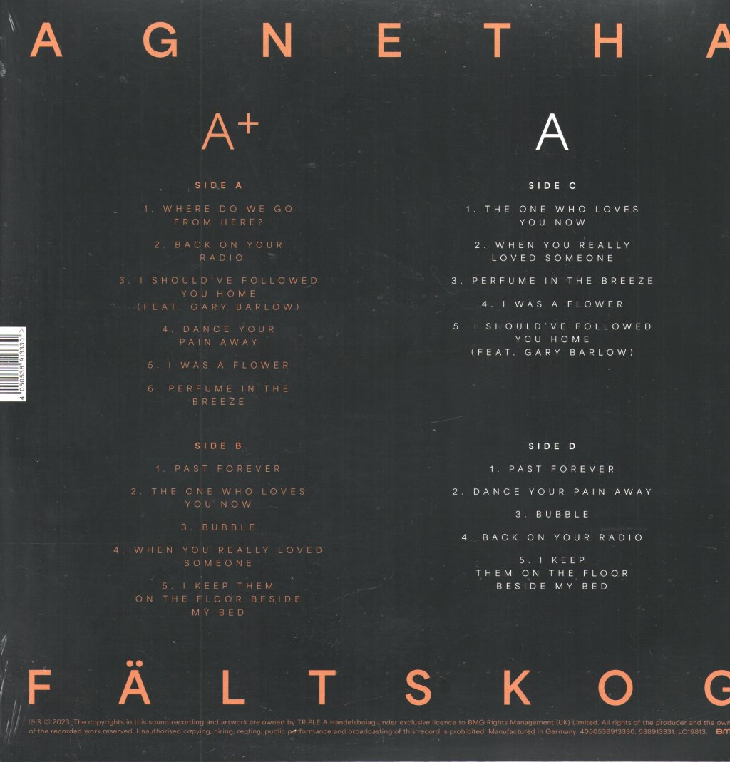 Agnetha Fältskog - A+ (Deluxe Edition) - Double Lp