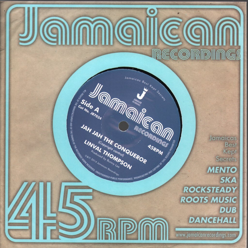Linval Thompson - Jah Jah The Conqueror - 7 Inch