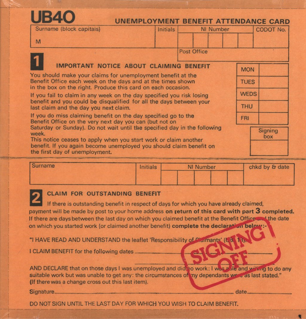 UB40 - Signing Off - Double Lp