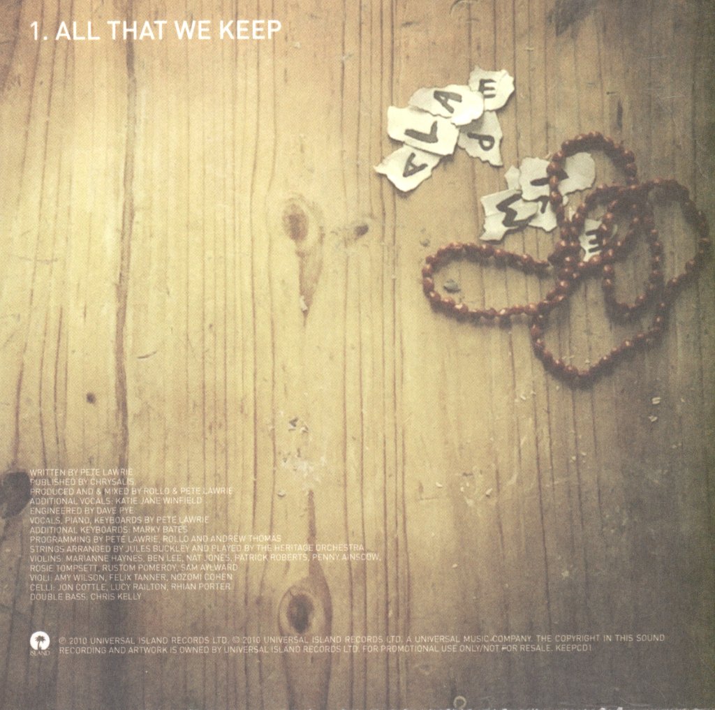 Pete Lawrie - All That We Keep - Cd