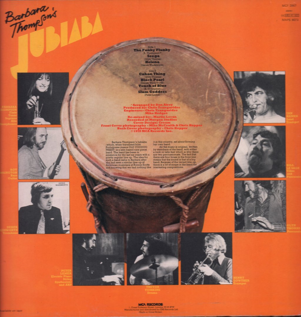 Barbara Thompson - Jubiaba - Lp