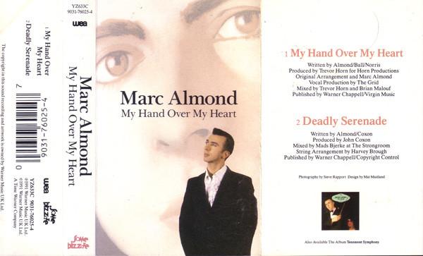 Marc Almond - My Hand Over My Heart - Cassette