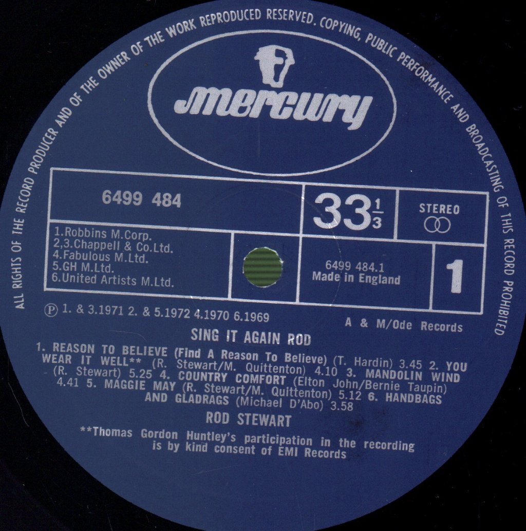 Rod Stewart - Sing It Again Rod - Lp