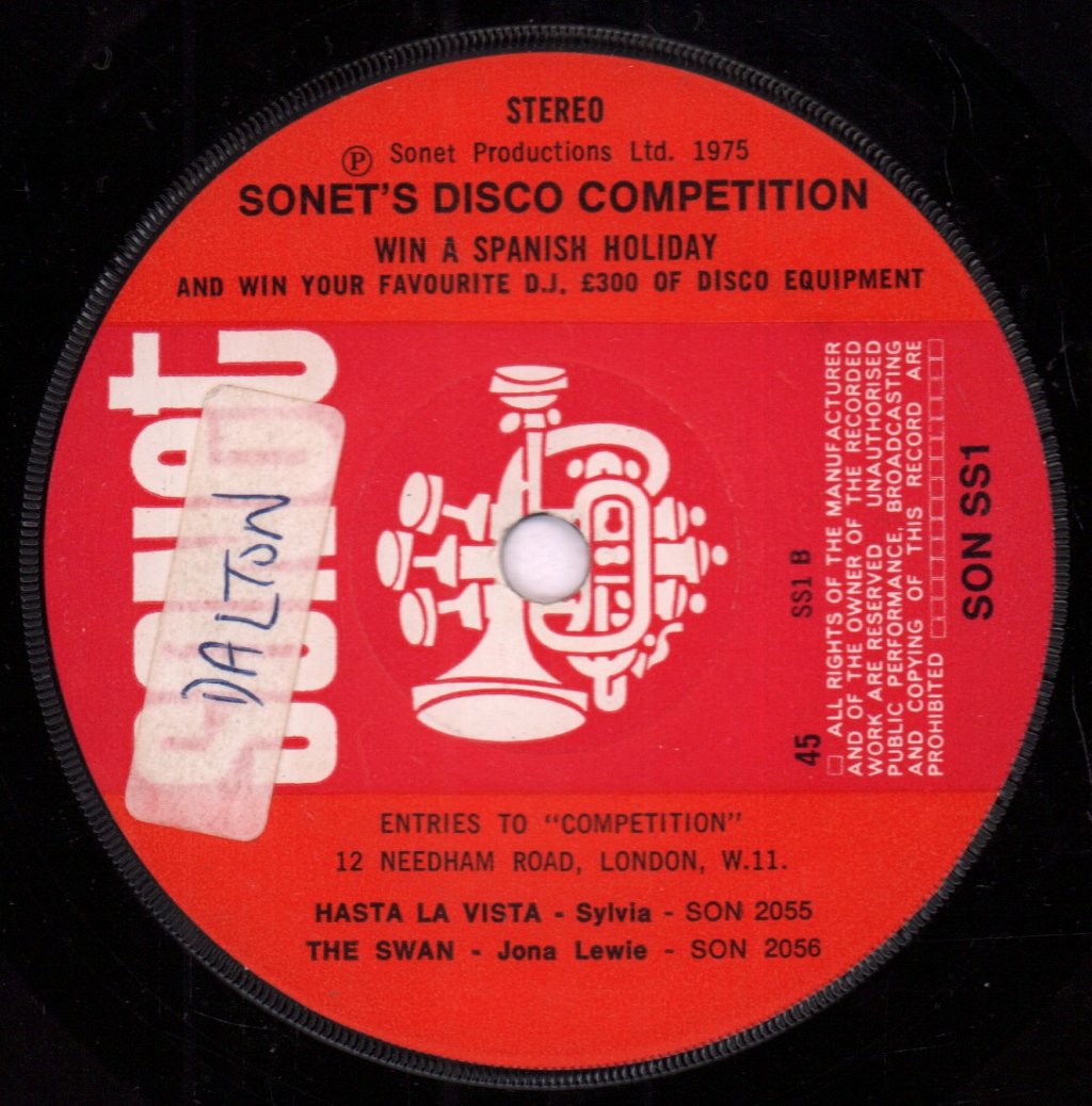 sylvia / jona lewie - hasta la vista/the swan - 7 Inch