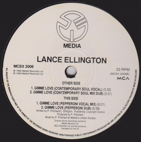 Lance Ellington - Gimme Love - 12 Inch
