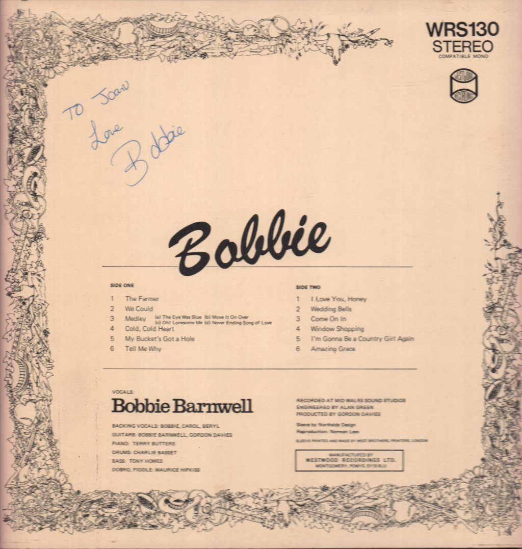 Bobbie Barnwell - Bobbie - Lp