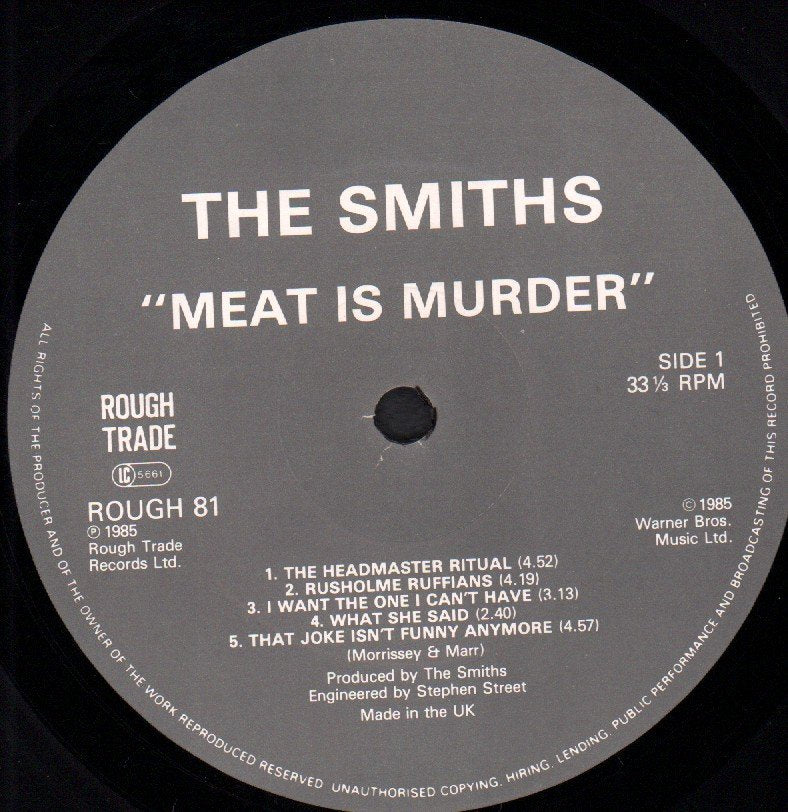 Smiths - Meat Is Murder - Lp
