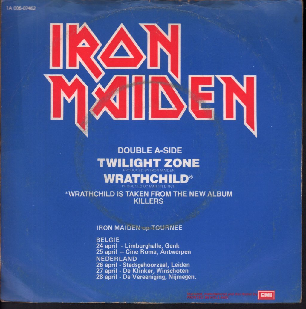 Iron Maiden - Twilight Zone - 7 Inch
