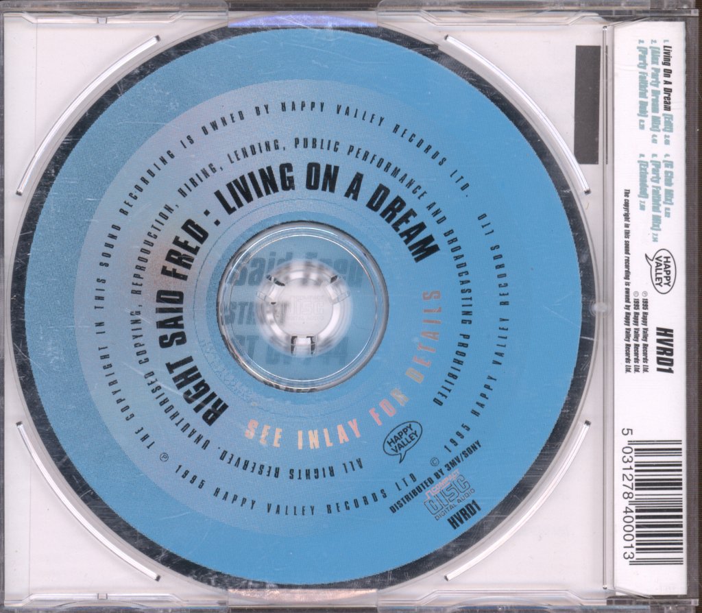 Right Said Fred - Living On A Dream - Cd