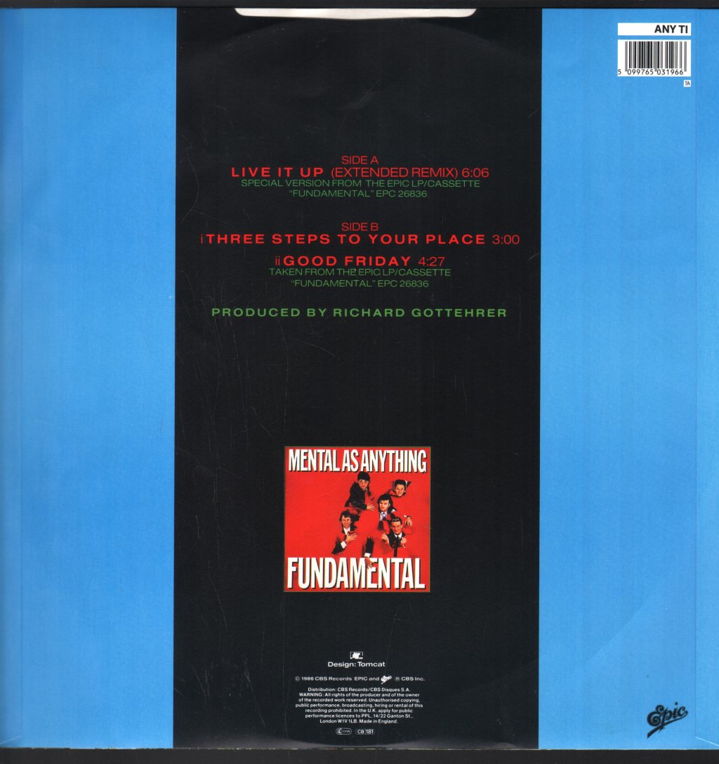 Mental As Anything - Live It Up - 12 Inch